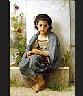 William Bouguereau The Little Knitter painting